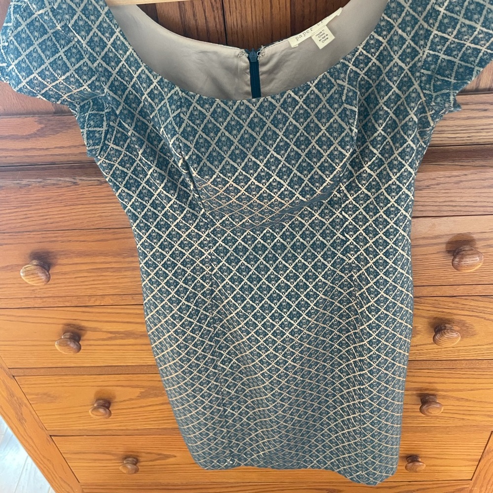 Paper crown above knee dress from Anthropologie. Size 2